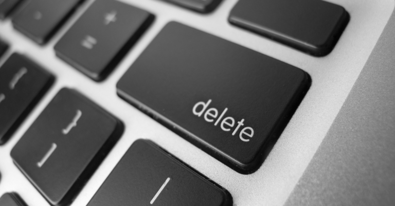 How to Spot and Remove Fake Reviews on Google? - delete button on keyboard